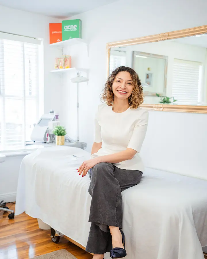 Aline Brito in her treatment room